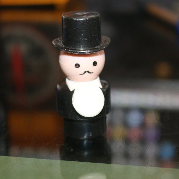 Vintage Fisher Price Little People Ringmaster Figure Top Hat Circus Plastic - Picture 1 of 1
